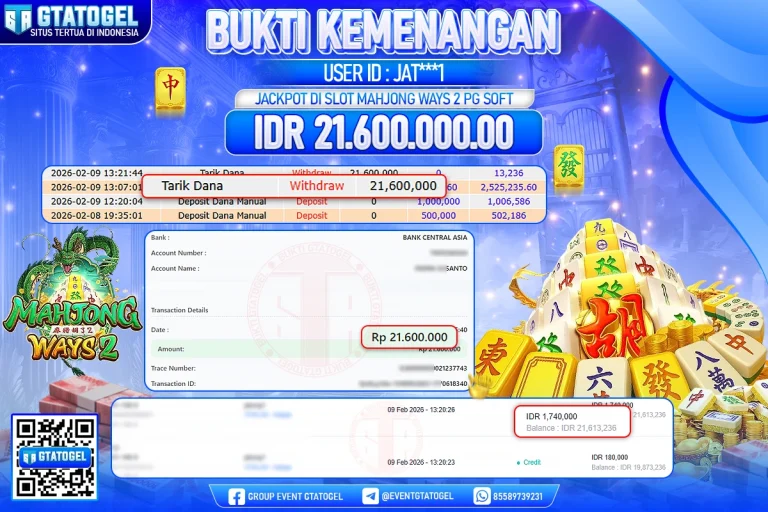 BUKTI KEMENANGAN GTATOGEL NEW ( TGL 10 - 02 - 2026 ) V1