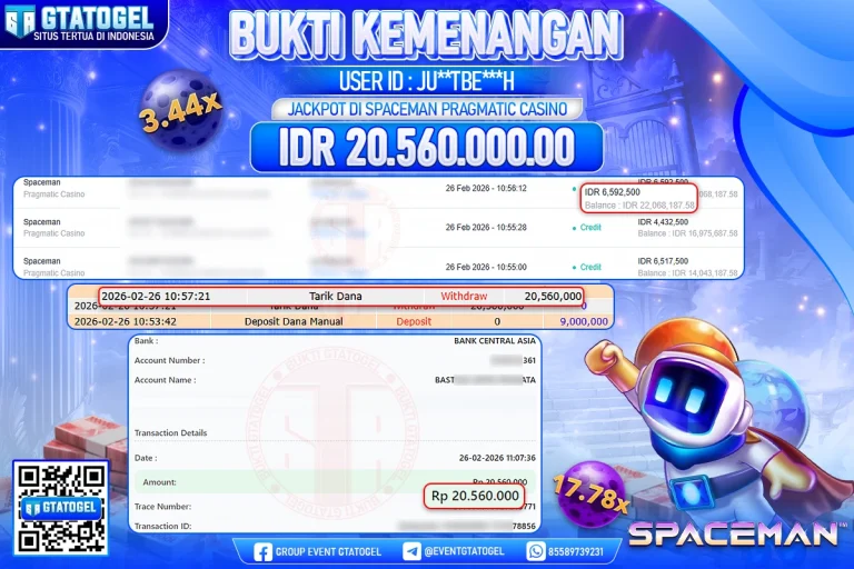 BUKTI KEMENANGAN GTATOGEL NEW ( TGL 26 - 02 - 2026 ) V1