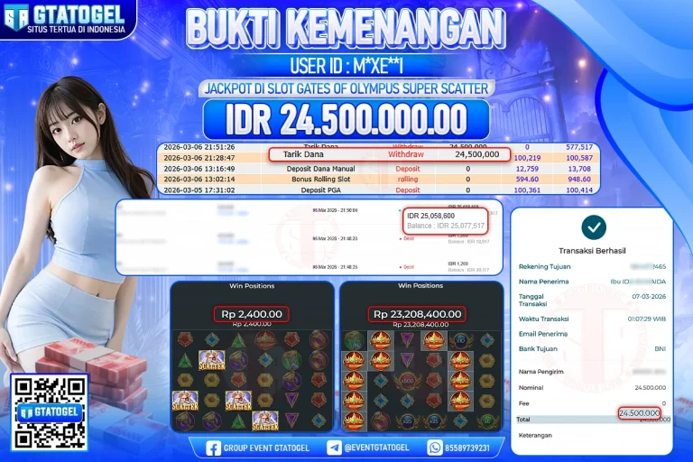 BUKTI KEMENANGAN GTATOGEL NEW ( TGL 07 - 03 - 2026 ) V1